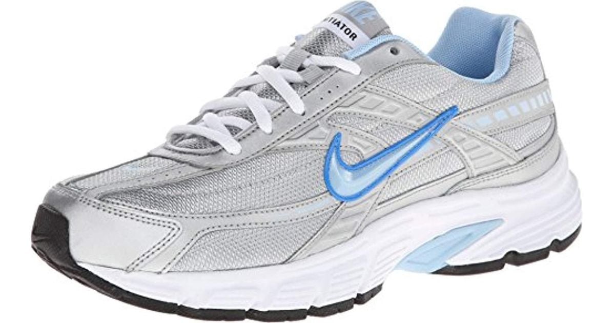 nike initiator silver blue