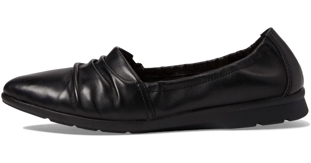 Clarks Women's Elaina Ruby Loafer – Navy Leather, Comfort Footbed, Flexible Sole