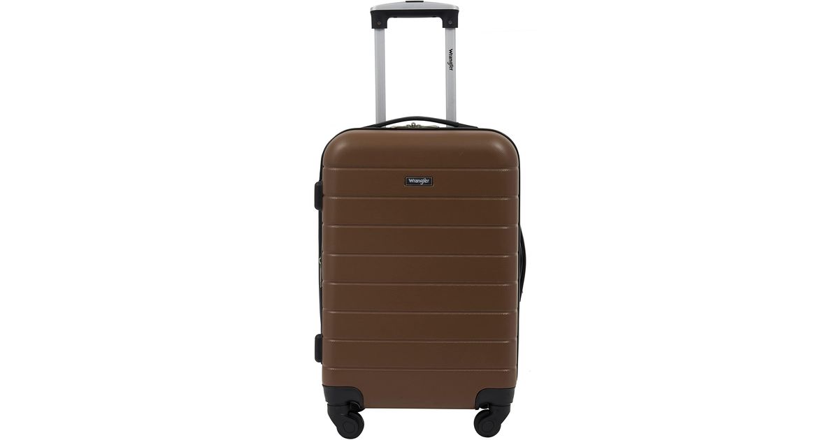 Wrangler Smart Luggage Set With Cup Holder And Usb Port in Brown | africanbarn.com