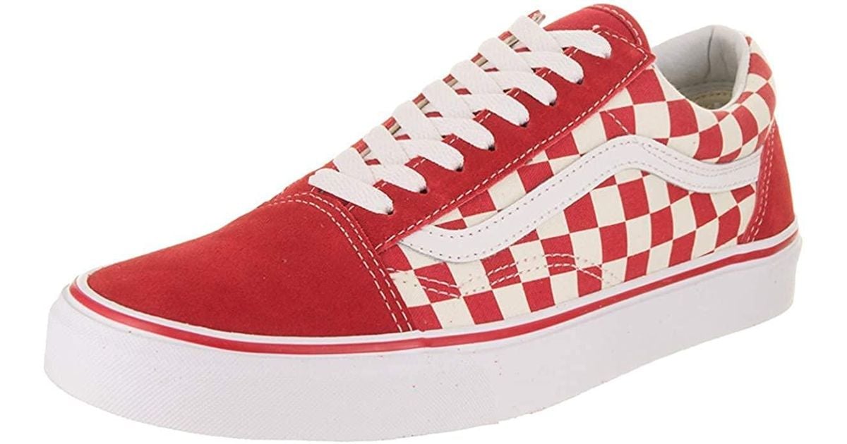 vans old skool rouge a carreaux