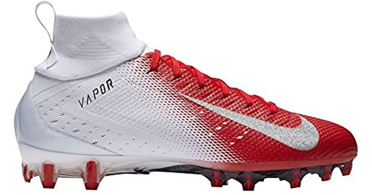 nike vapor football cleats red and white