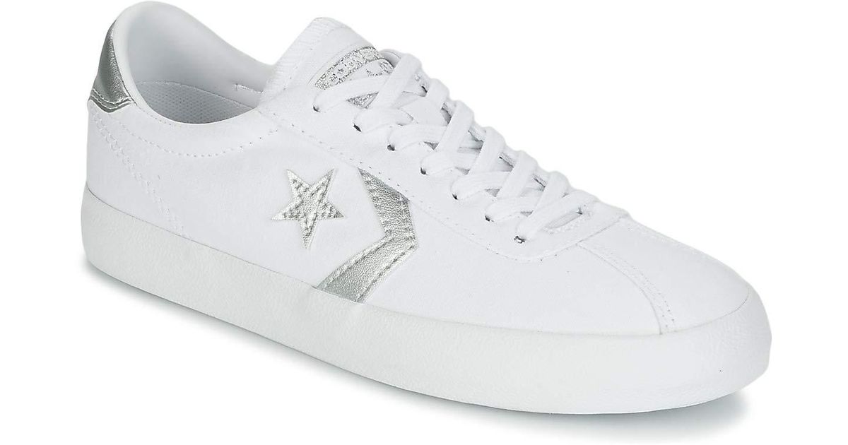 converse white and silver