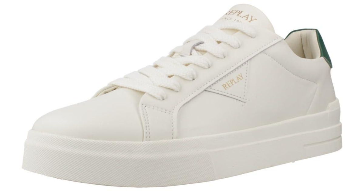 replay-evan-class-sneaker-in-white-for-men-lyst-uk
