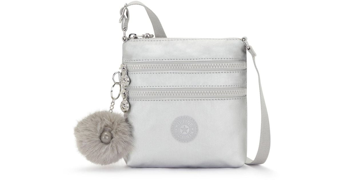 Kipling Alvar Extra Small Metallic Mini Bag in WeiB Lyst DE