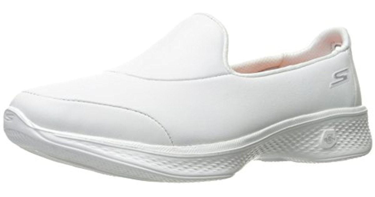 sketchers white leather