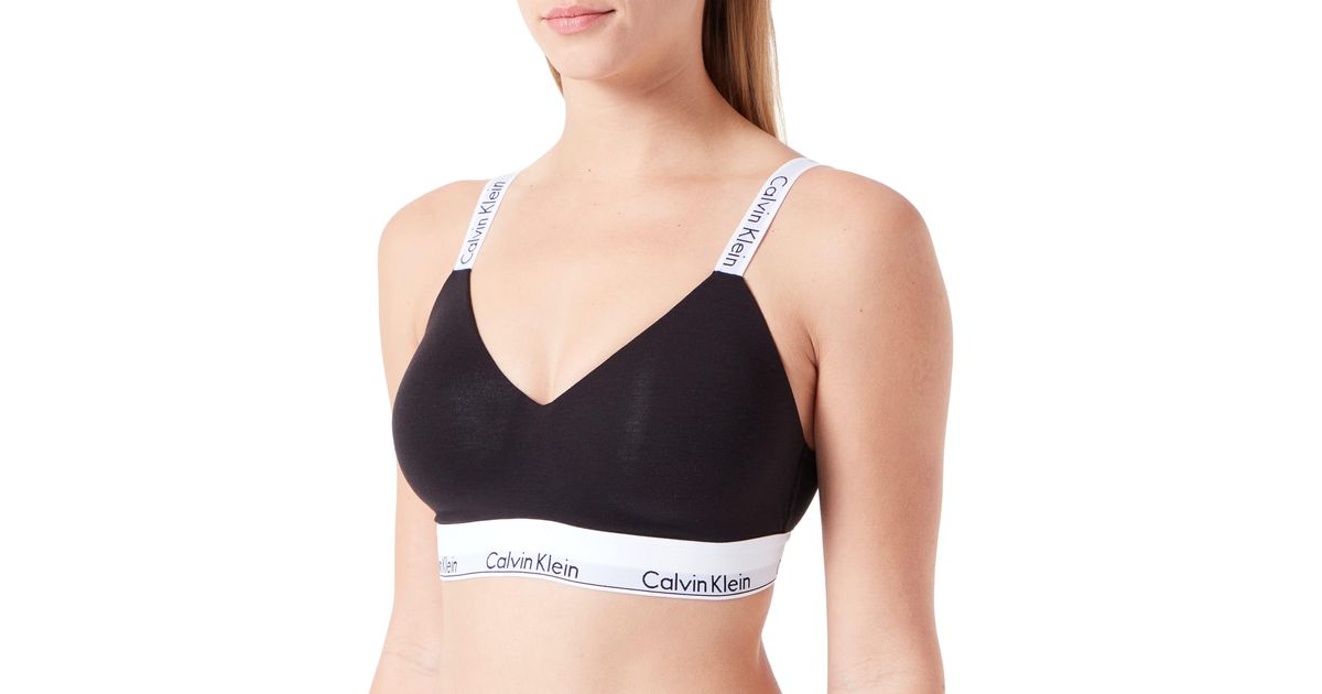 Calvin klein Light Lined Bralette 000QF7218E - white