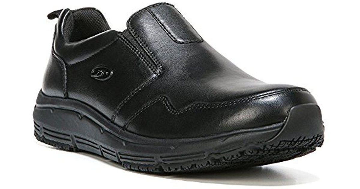 dr scholl's black leather shoes
