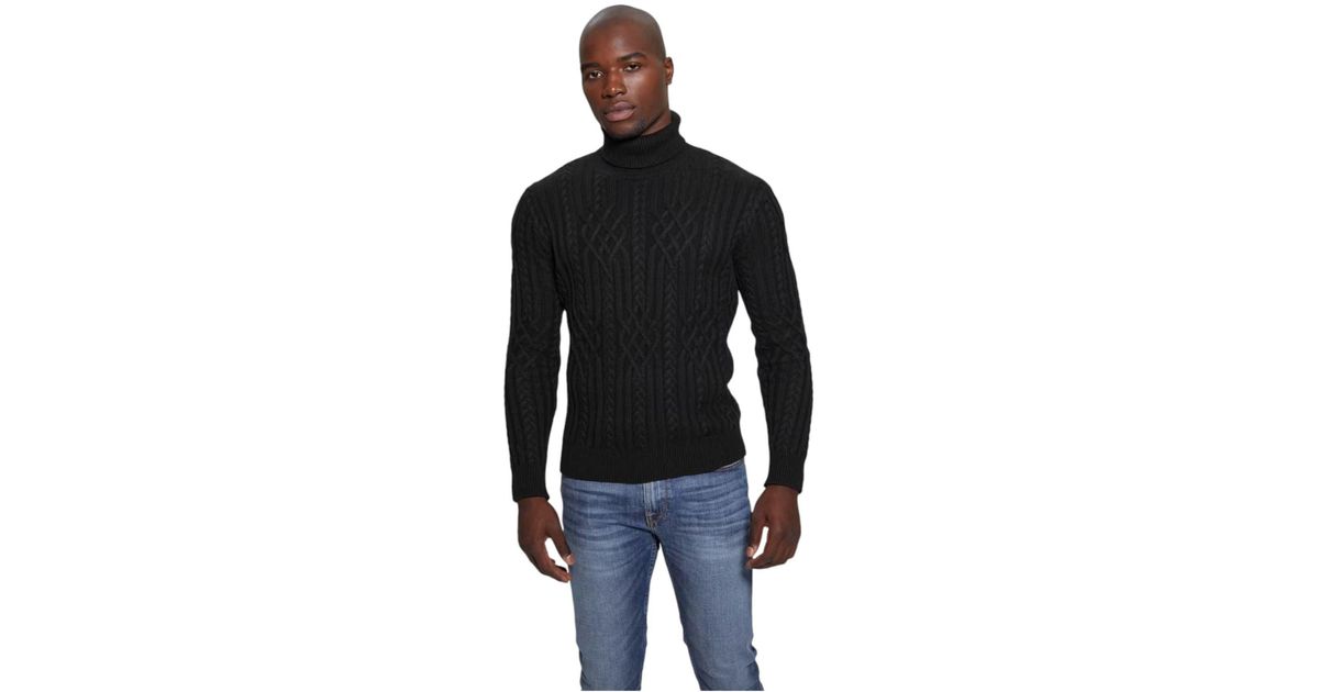 Pull Guess Homme - Modèle M81Q00 G720 - Bleu - Neuf Avec Étiquettes