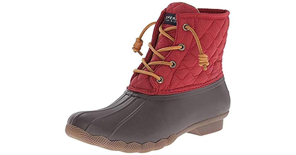 sperry red boots