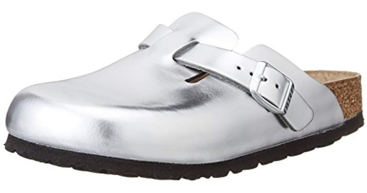 birkenstock boston metallic