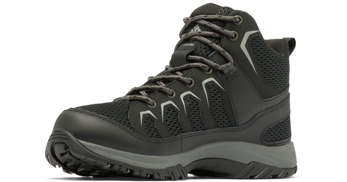 Columbia Granite Trail Mid Waterproof Hiking Shoe in Black for Men ...