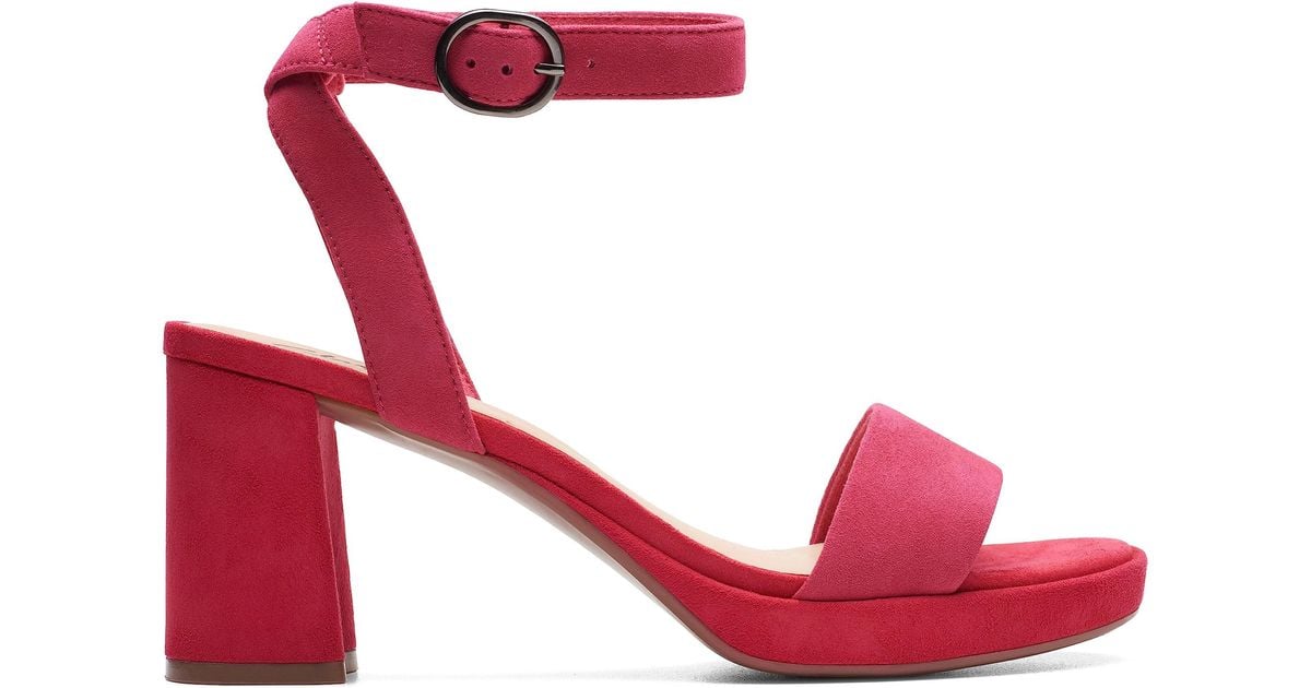Clarks top red heels