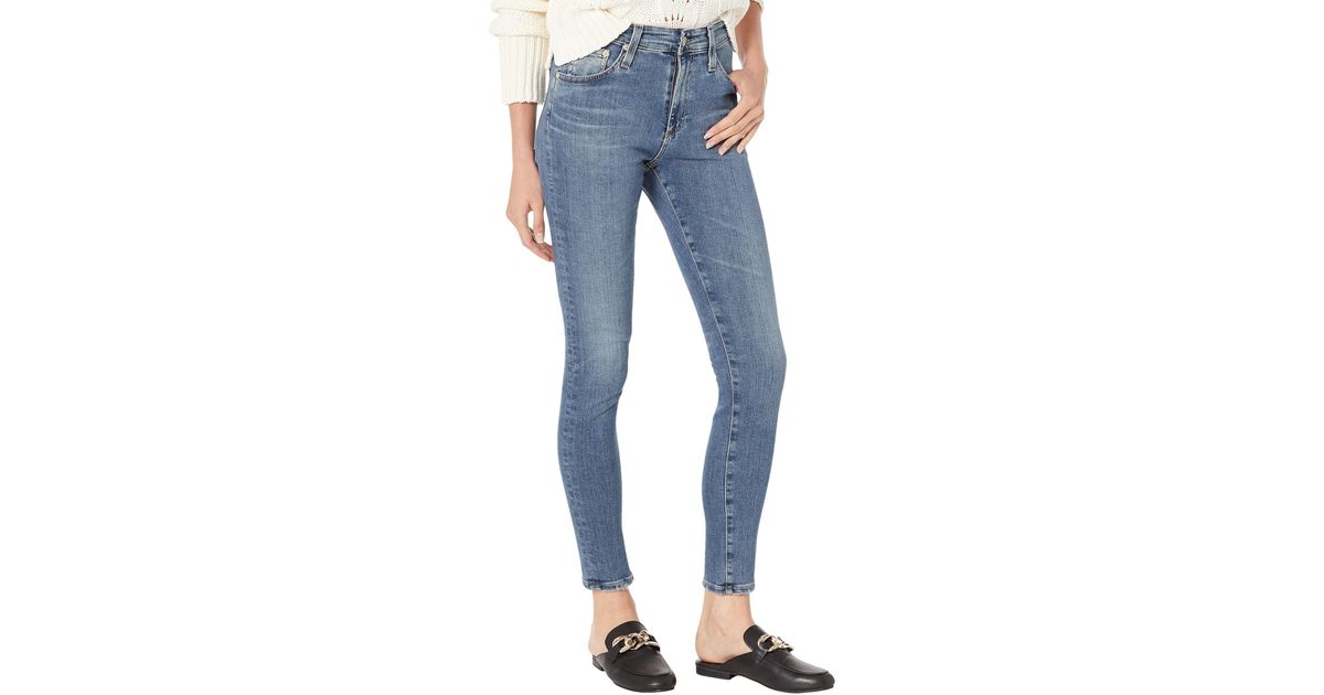 AG Jeans Farrah Ankle In 14 Years Old Topanga in Blue | Lyst