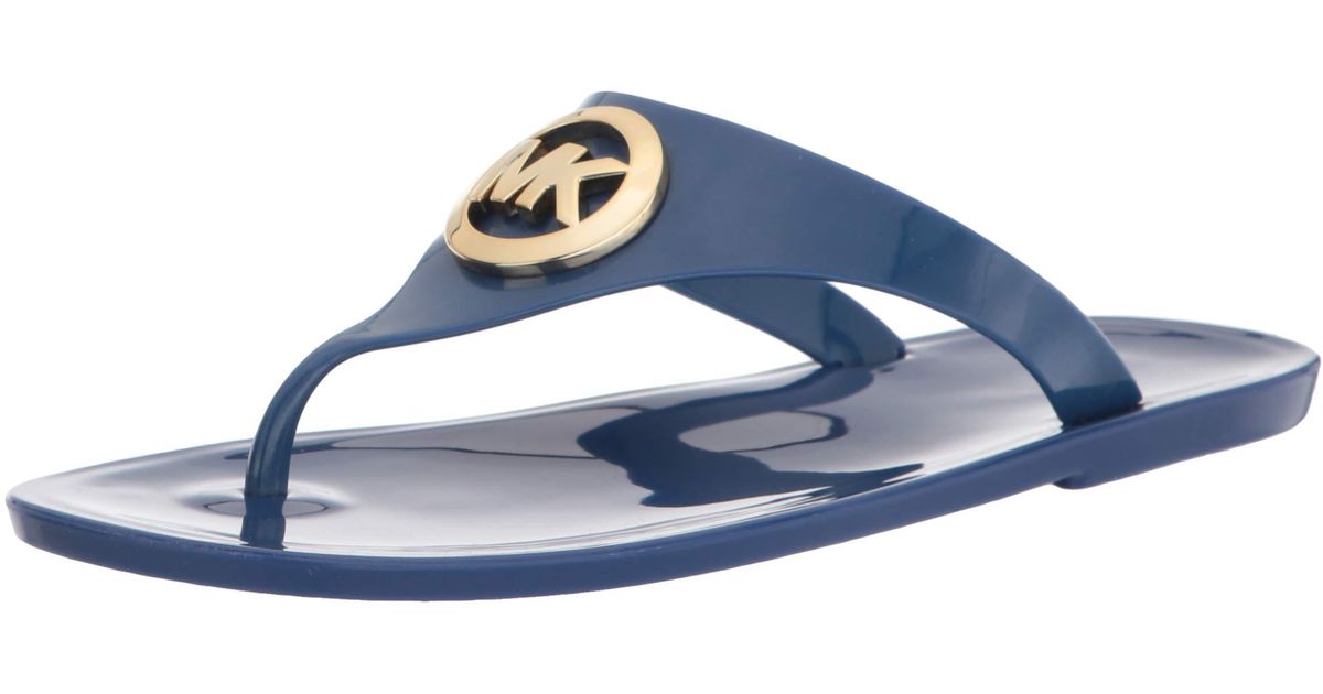 Michael Kors Lillie Jelly Thong Sandal,pvc in Blue - Lyst