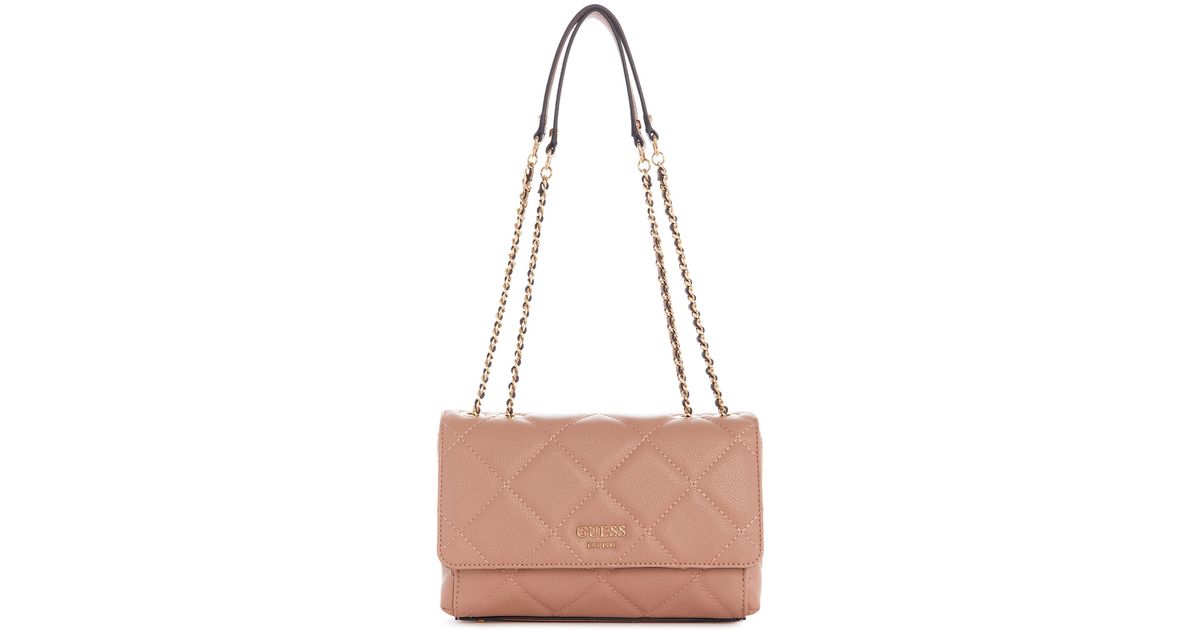 Guess Fantine Convertible Crossbody Flap in Pink | Lyst