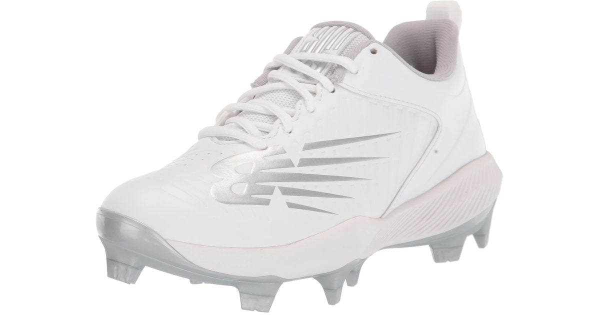 New Balance Lace Fuelcell Fuse V3 Molded Softball Shoe in White 
