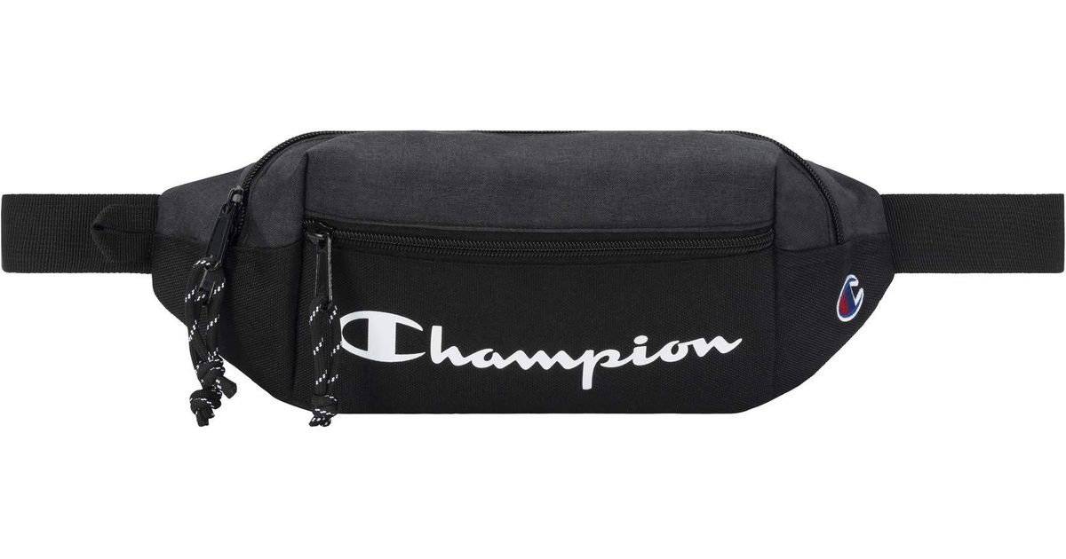 champion black prime waist sling pack