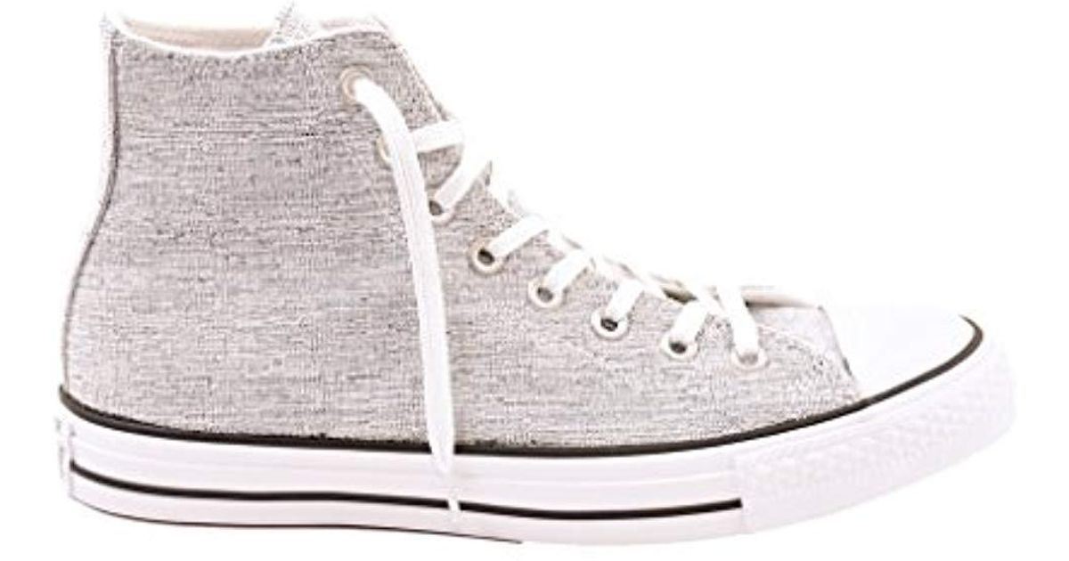 Converse Chucks 1u452 Ct Sweatshirt Hi Grau in Black/White/Black (White) -  Lyst