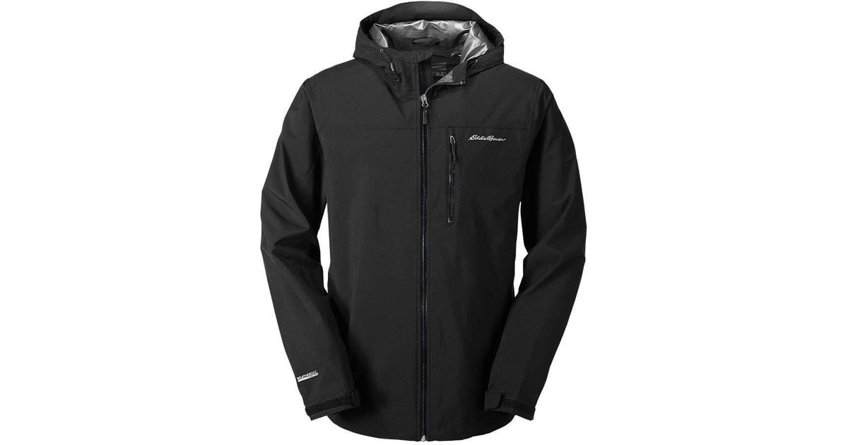 Eddie Bauer Cloud Cap Stretch 2.0 Rain Jacket in Black for Men Lyst