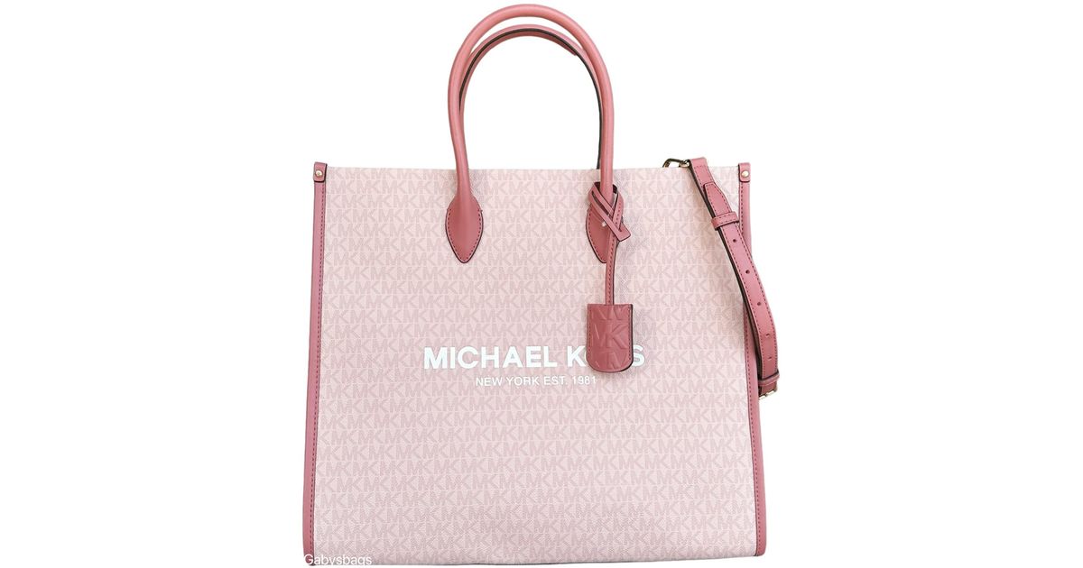 Pink mk tote deals