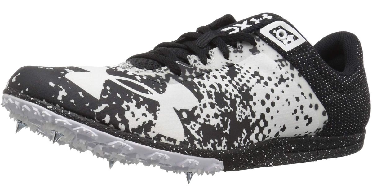 Under Armour Rubber Adult Xc Brigade Spike Athletic Shoe in Black/White