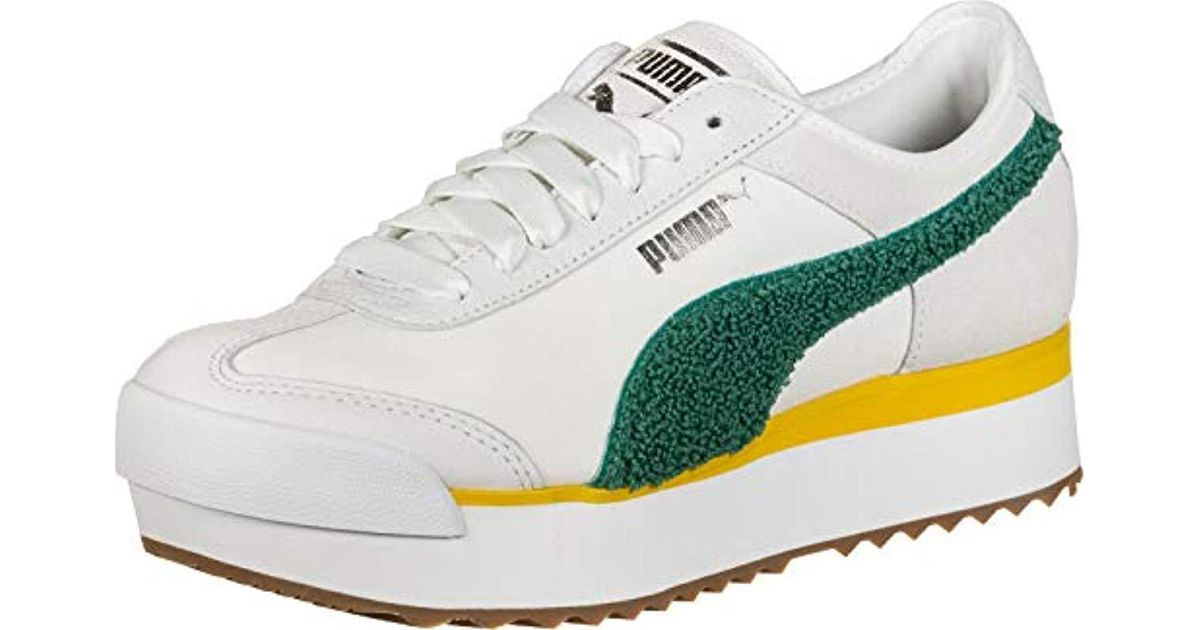 PUMA Lace Roma Amor Heritage W Shoes White Heatherteal Green Lyst