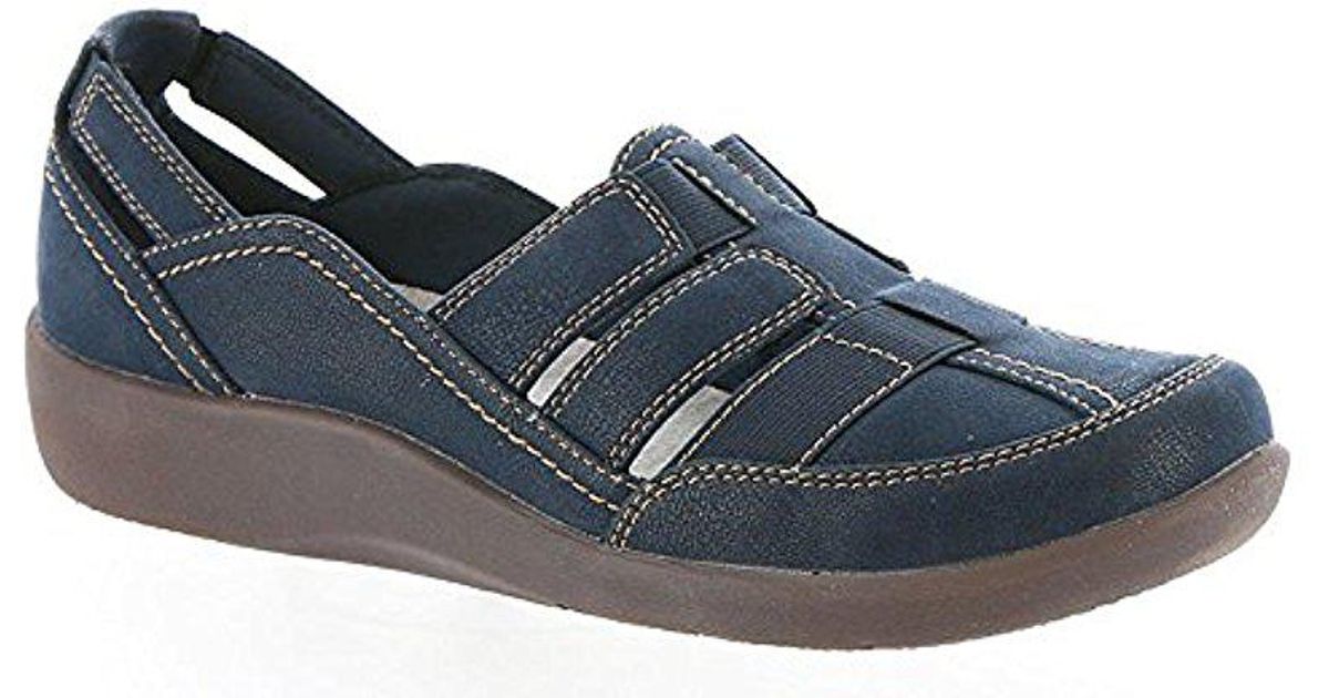 Clarks Denim Sillian Stork Fisherman Sandal in Navy (Blue) - Save 43%