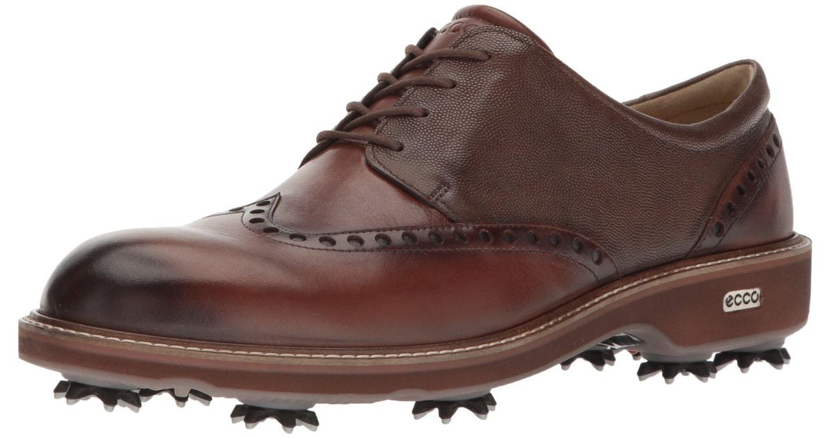 Ecco Brown s Lux Golf Shoes for men