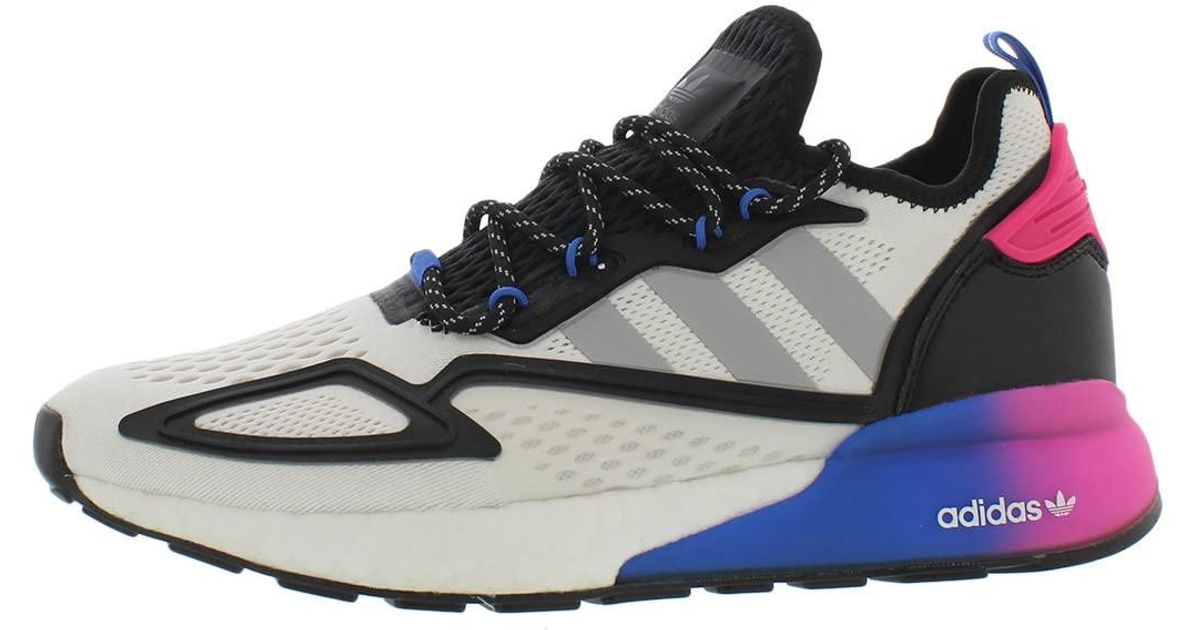 adidas Zx 2k Boost Running Sneakers in White Grey Black (Blue) for Men |  Lyst UK