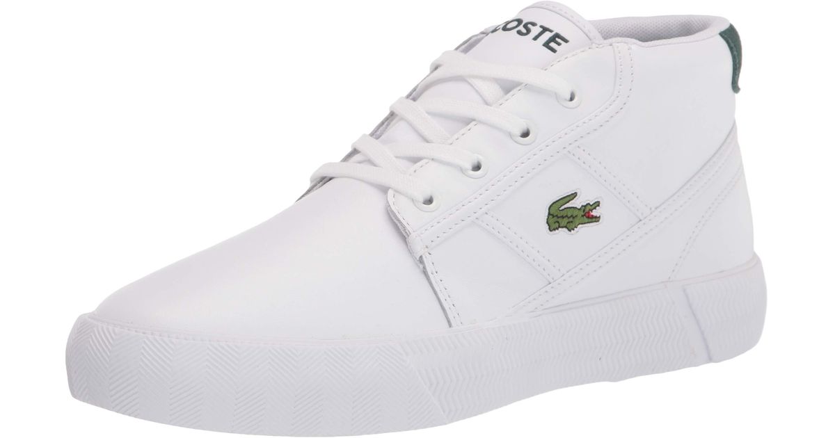 lacoste chukka white