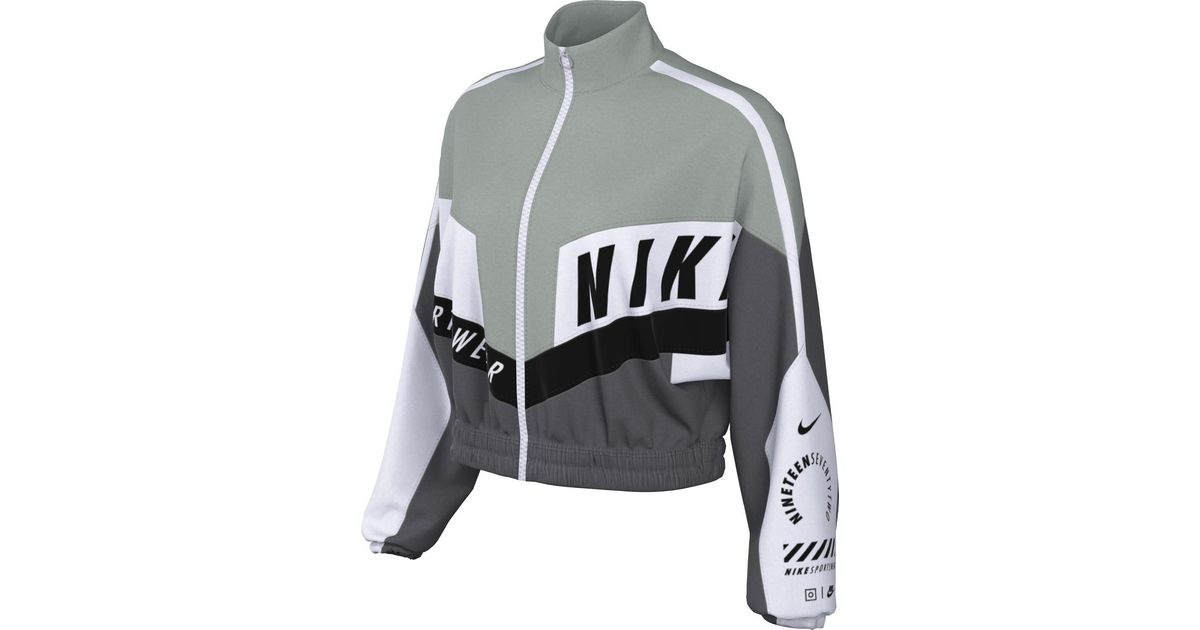 Nike Damen Sportswear Jkt Woven Street Sw Jacket in Grey Lyst UK
