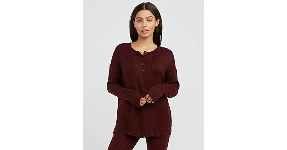 RVCA Womens Urboyfriends Henley Sweater