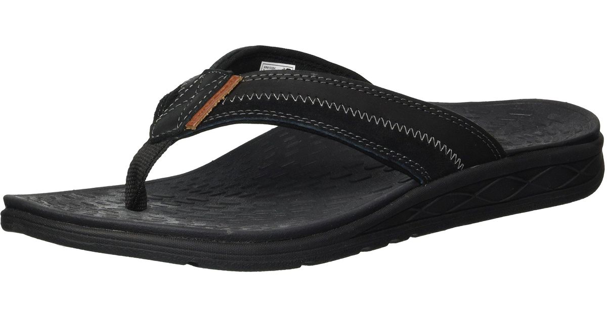 new balance black flip flops