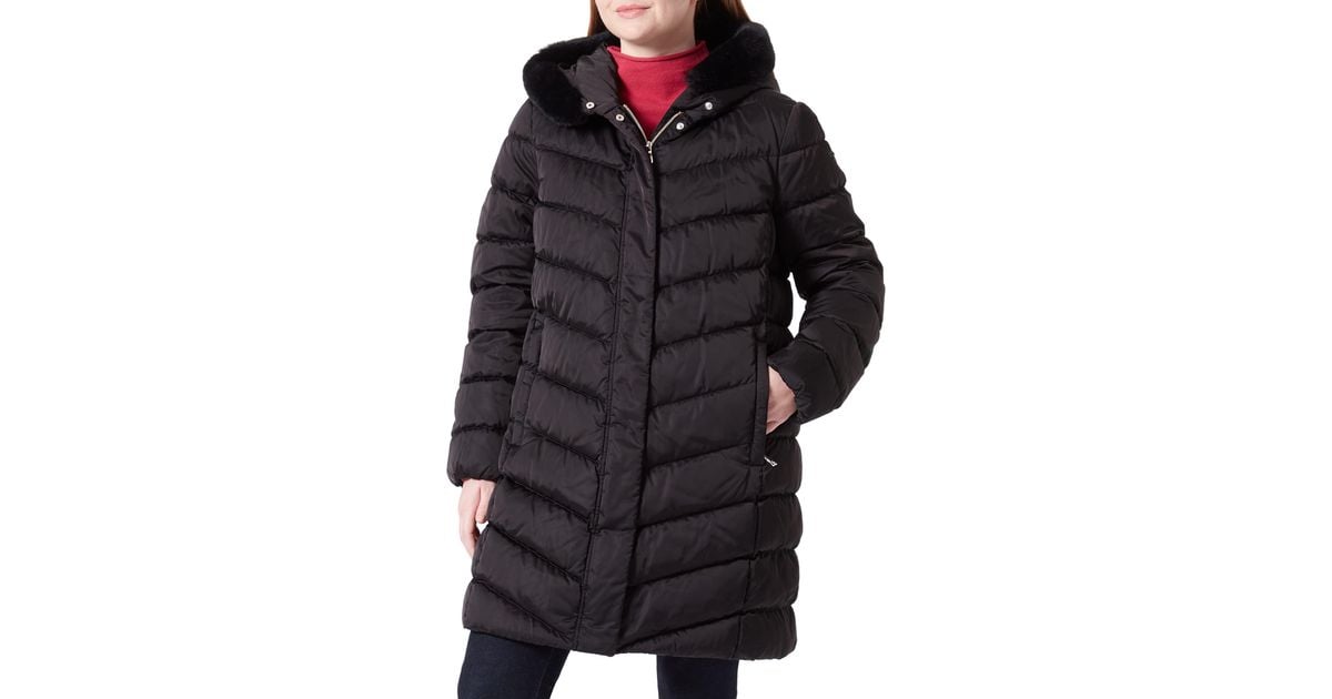 Geox W Chloo Down Coat in Black Lyst UK