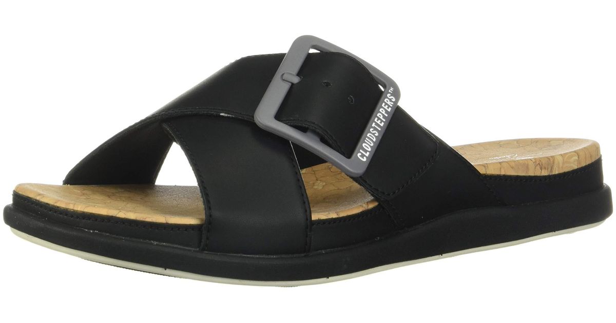 clarks step june shell sandals