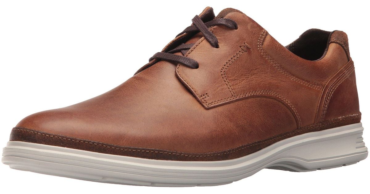 Rockport Dressports 2 Go Plain Toe Shoe in Brown for Men Lyst