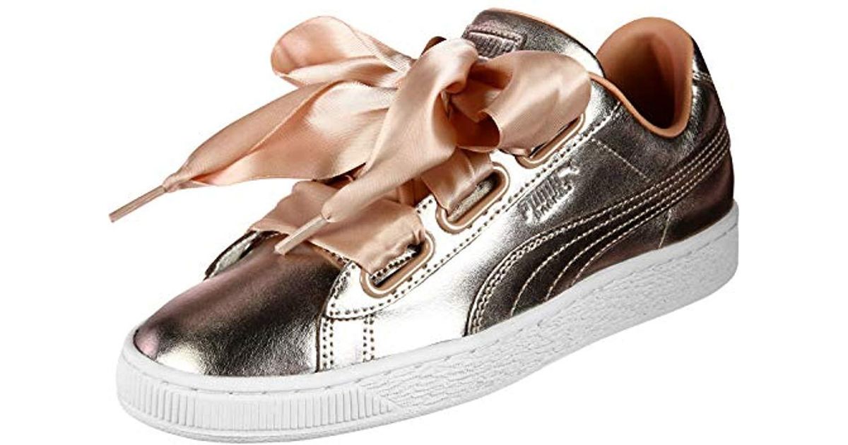 puma basket heart luxe