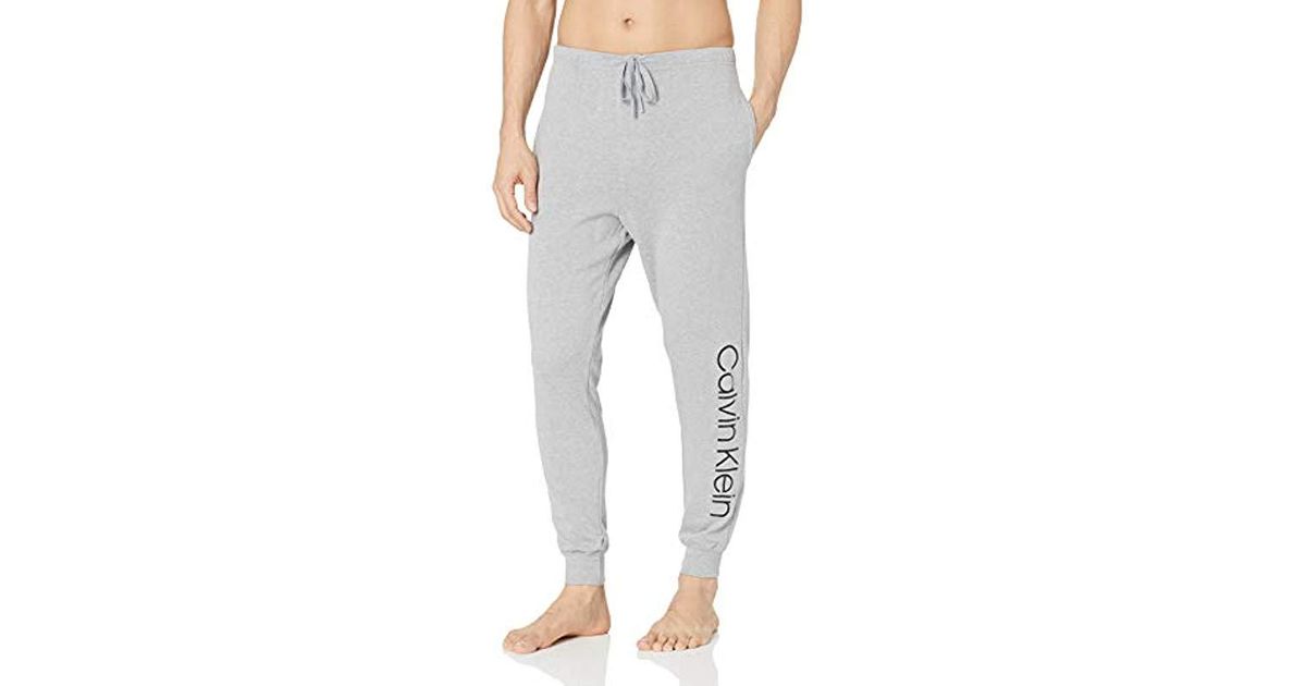 Calvin Klein Immerge French Terry Jogger in Gray for Men - Lyst
