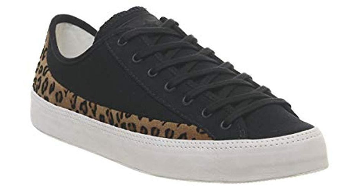 converse sasha ox black leopard