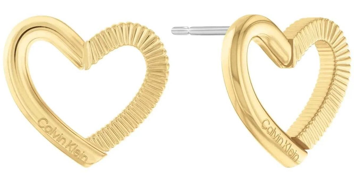 Calvin klein heart earrings outlet
