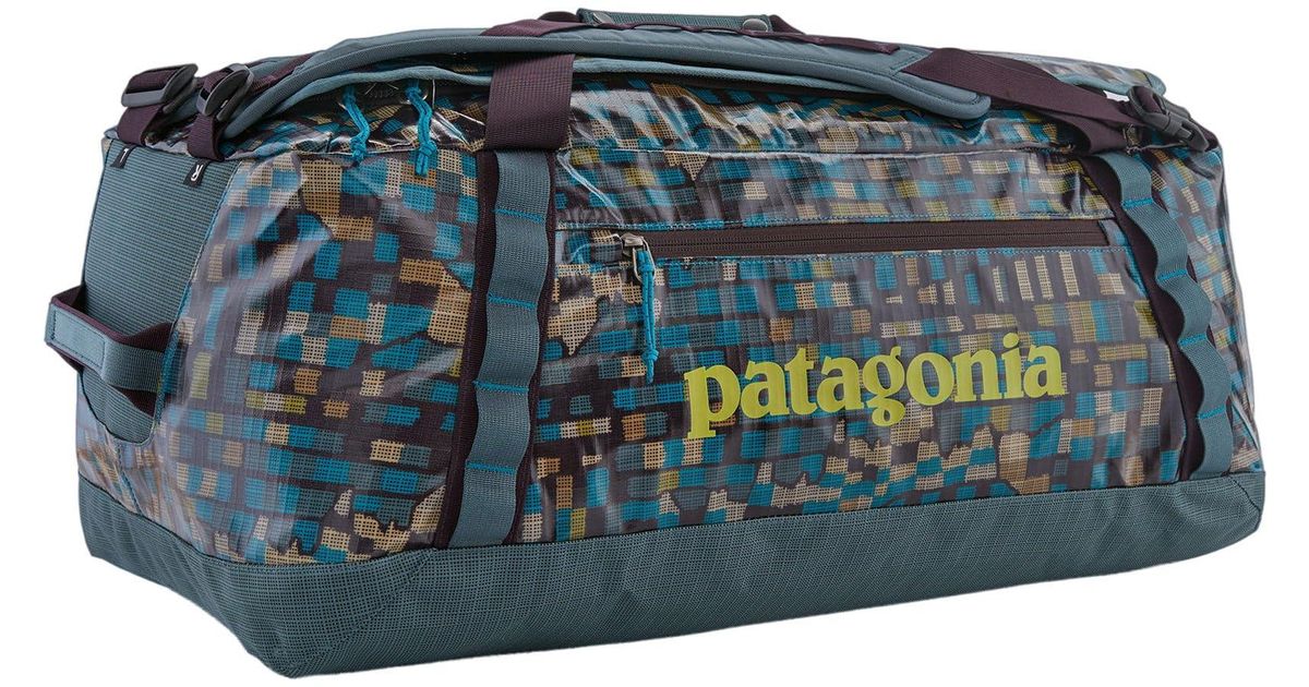 Patagonia Duffel Bag Black Hole Duffel 55L Fitz Roy Patchwork Nouveau