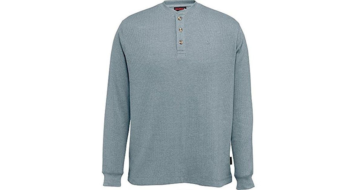 Wolverine Mens Big-Tall Walden Long Sleeve Blended Thermal 3 Button Henley Shirt