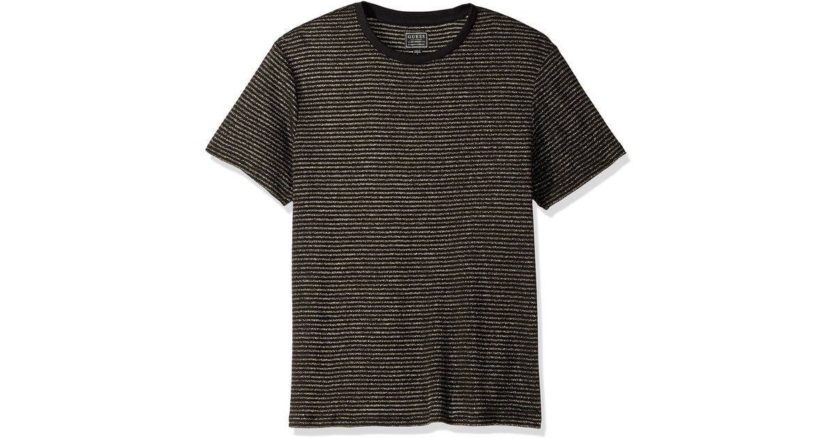 guess black and gold shirt