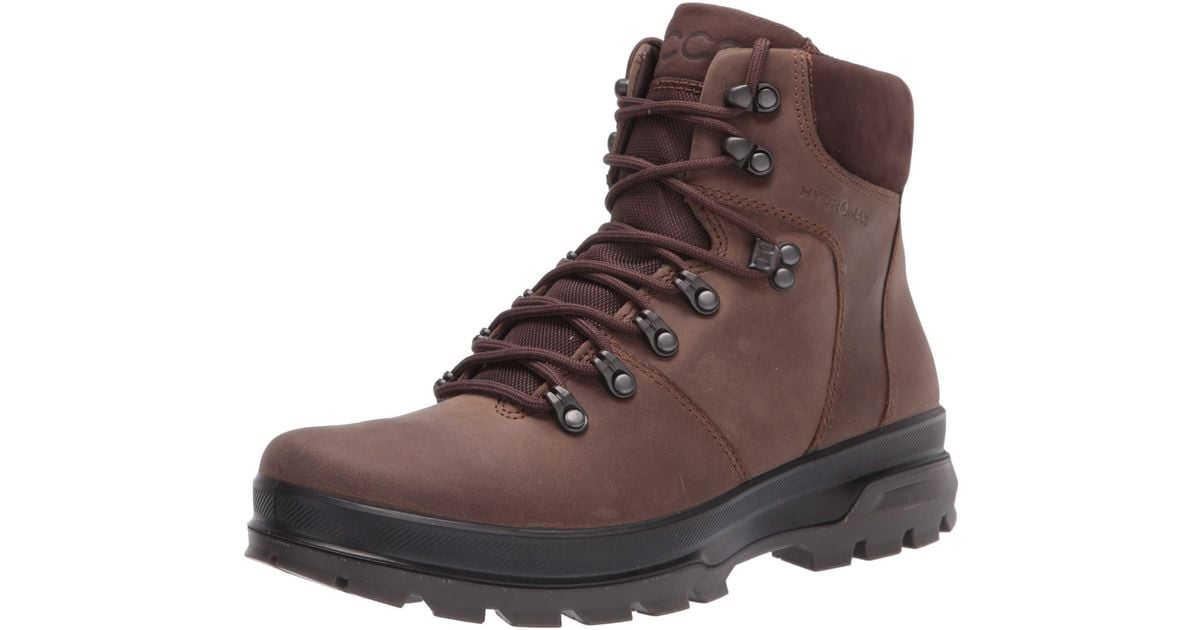 Ecco Rugged Track High Hydromax Hiking Shoe in Brown for Men | Lyst