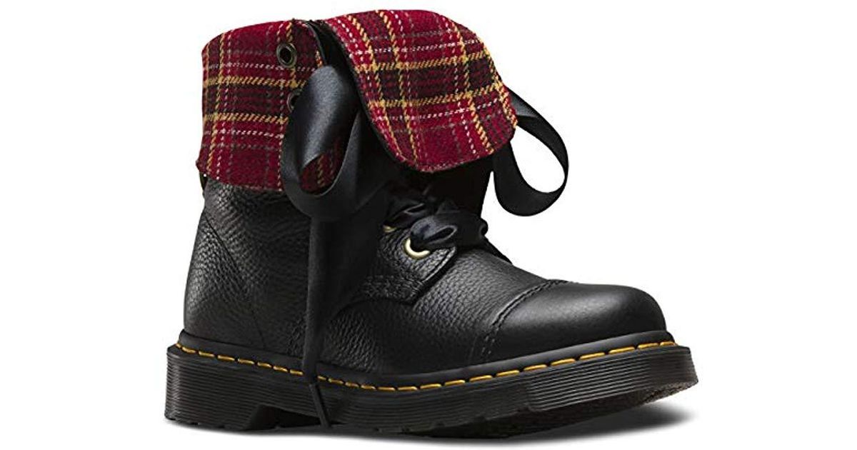 Dr. Martens Leather Aimilita Fashion Boot in Black - Lyst