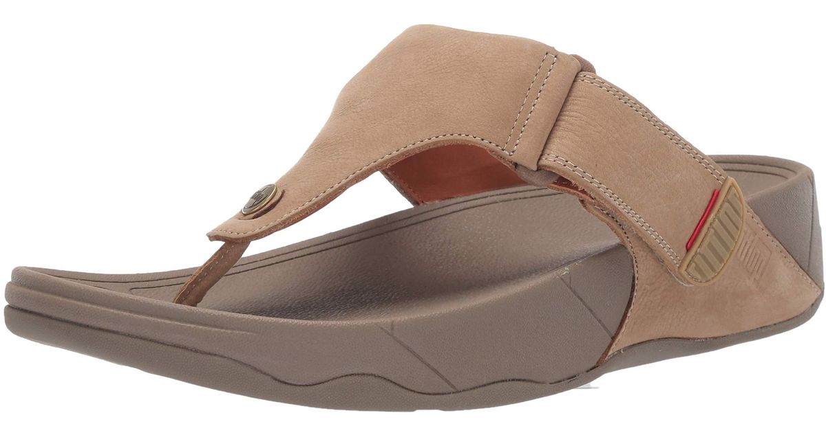 trakk ii leather flip flops