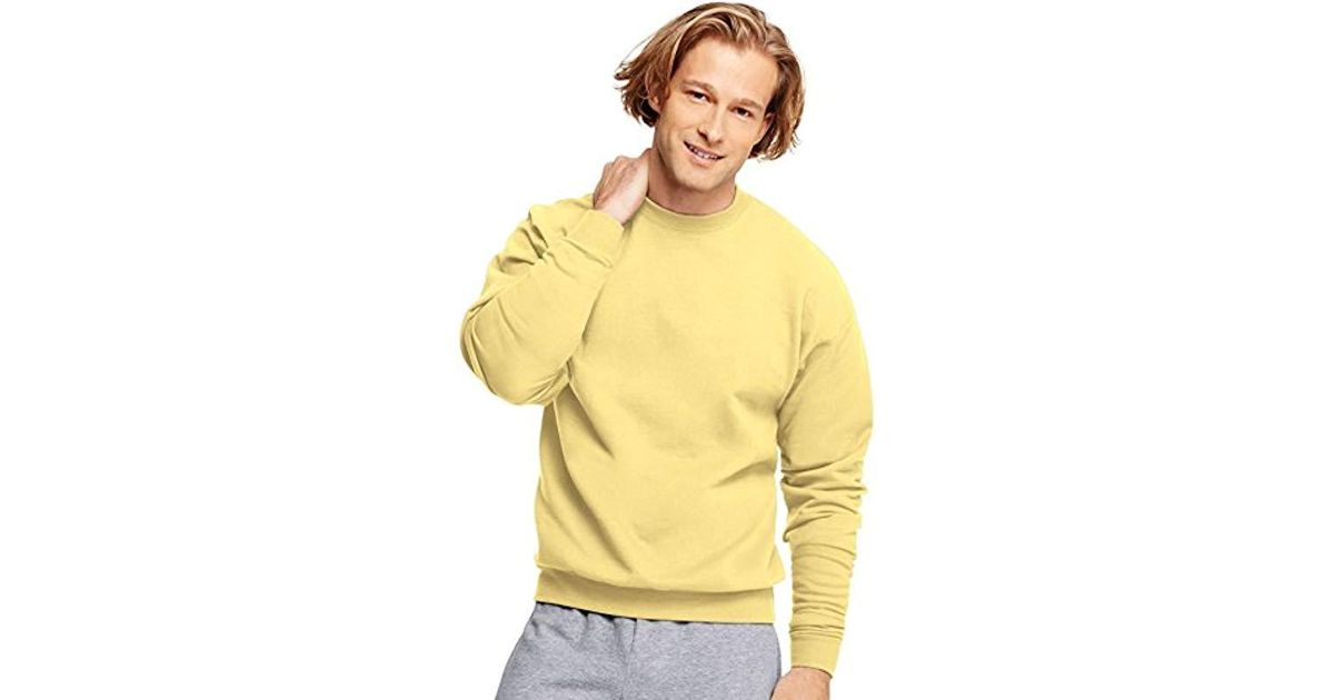 hanes yellow sweatpants