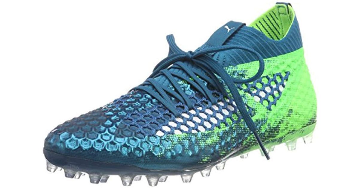 PUMA Future 18.1 Netfit Mg Football Boots in Green for Men | Lyst UK