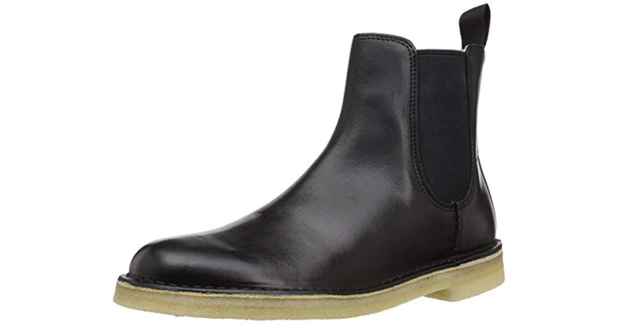 clarks black leather boots