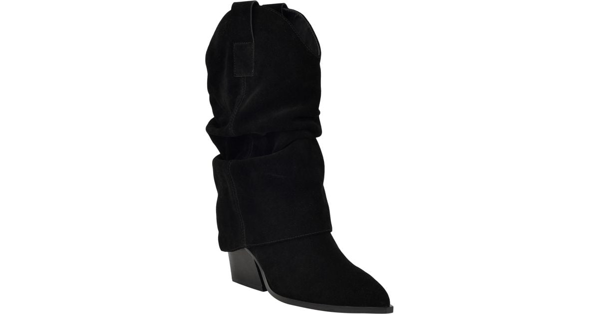 Nine West Wilton Western Boot in Black Lyst